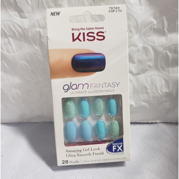 NEWKiss Nails Glam Fantasy Press Glue Manicure
Amazing Gel look
Turquoise color - Picture 1 of 1